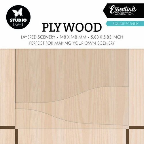 Studio Light Plywood Square scenery Essentials nr.06 SL-ES-PW06 148x148x12mm *