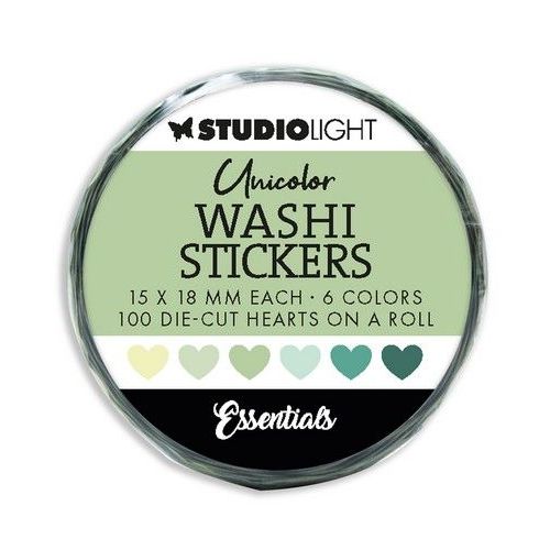 Studio Light Washi Die-cut Stickers Greens Essentials nr.19 SL-ES-WASH19 55x55mm *