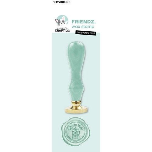 Studio Light Wax Stamp with handle Happy paw mail Friendz nr.26 CCL-FR-WAX26 60x190x25mm *