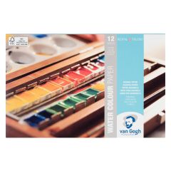 Blok met aquarelverfpapier 12 vellen 300 g formaat 13,5 x 21 cm (94171321)