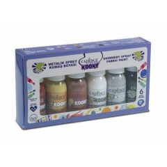 Cadence Kooky Spray Metallic Textielverf Set 50 ML 6 st 11 020 0000 0050 6x50ML (301212/0512)