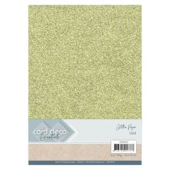 Card Deco Essentials Glitter Paper Gold (CDEGP010)