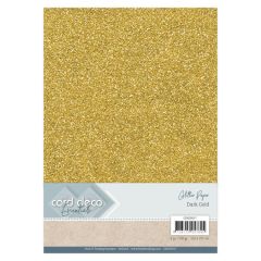 Card Deco Essentials Glitter Paper Dark Gold (CDEGP017)