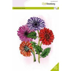 CraftEmotions clearstamps A5 - Gerbera 2 GB Dimensional stamp (130501/3023) (AFGEPRIJSD)