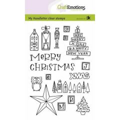 CraftEmotions clearstamps A6 - handletter - X-mas decorations 1 (Eng) Carla Kamphuis (130501/2202) *