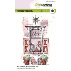 CraftEmotions clearstamps A6 - Oud raam - Decoration X-mas Carla Kamphuis *