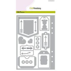 CraftEmotions Die - Planner essentials 1 Card A5 (115633/1601) (AFGEPRIJSD)