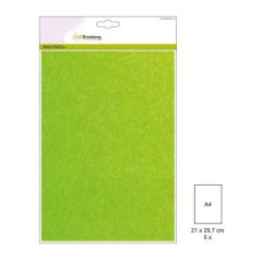 CraftEmotions glitterkarton 5 vel neon groen +/- 29x21cm 220gr