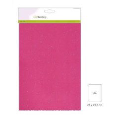 CraftEmotions glitterkarton 5 vel Neon Roze +/- 29x21cm 220gr