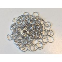 CraftEmotions Key Rings platinum 18mm 9 st. (430603/3523)