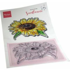 Marianne D Clear Stamp & Dies set Tiny‘s Flowers - Zonnebloem 1 die, 1 stamp 90x65 mm (TC0903)*