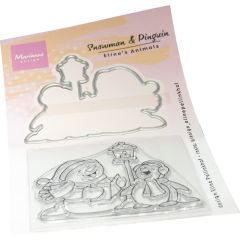 Marianne D Clear Stamps&dies Eline‘s Sneeuwpop&Pinguin EC0205 62,5x59,5mm / 1 dies 65x62mm *