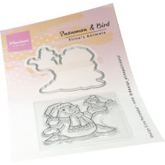 Marianne D Clear Stamps&dies Eline‘s Sneeuwpop&Vogel EC0204 62,5x59,5mm / 1 dies 65x62mm *