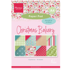 Marianne Design • Paperpad Christmas Bakery by Marleen A4 - PK9195 *