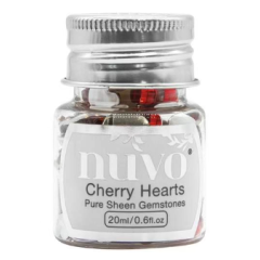 Nuvo Gemstones (ass. sizes) - cherry hearts 1400N (AFGEPRIJSD)