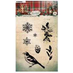 Studio Light • Festive Nostalgia Clear Stamp Christmas Decoration - STAMP752*