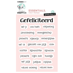 Creative Craftlab • Essentials Clear Stamp Gefeliciteerd - STAMP756*