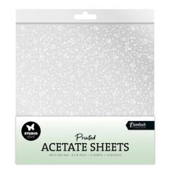 Studio Light Acetate sheet Snowflakes Essentials nr.08 SL-ES-ACS08 203x203mm 