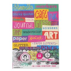 Studio Light Bullet Journals 3 in a pack Sign. Coll. nr.04 ABM-SI-NOTE04 148x210x10mm *