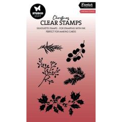 Studio Light Clear Stamp Christmas foliage Essentials nr.712 SL-ES-STAMP712 60x95x3mm *