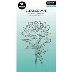 Studio Light Clear Stamp Open peony Essentials nr.694 SL-ES-STAMP694 84x128mm *