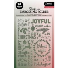 Studio Light Embossing Folder Joyful collage Essentials nr.22 SL-ES-EMB22 105x148mm *