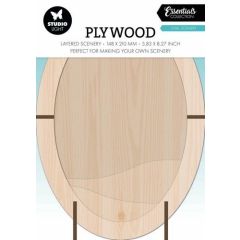 Studio Light Plywood Oval scenery Essentials nr.05 SL-ES-PW05 148x210x12mm *