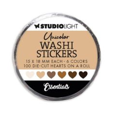 Studio Light Washi Die-cut Stickers Browns Essentials nr.21 SL-ES-WASH21 55x55mm *